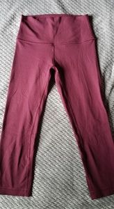 Lululemon Align Crops 19" Redwood 4